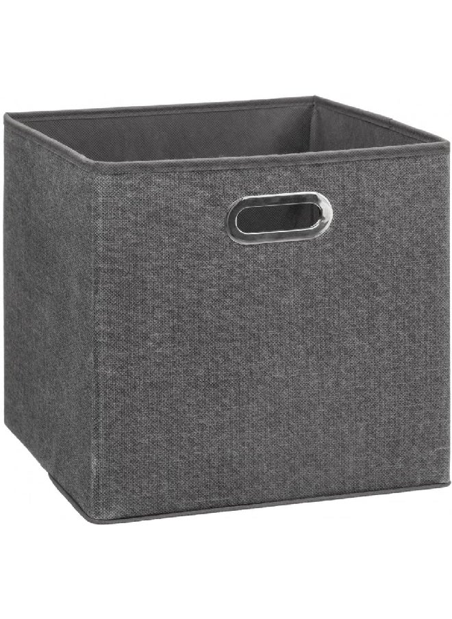 Five Simply Smart - Polypropylene and Metal Foldable Storage Box Dark Heather Grey 31 x 31 cm 138885D - Image 1