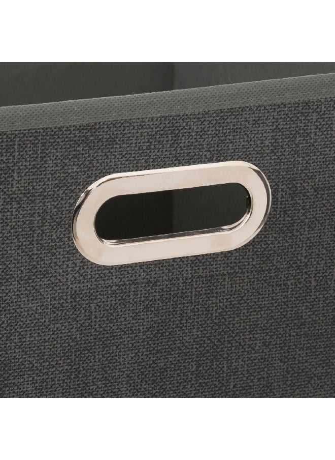 Five Simply Smart - Polypropylene and Metal Foldable Storage Box Dark Heather Grey 31 x 31 cm 138885D - Image 1
