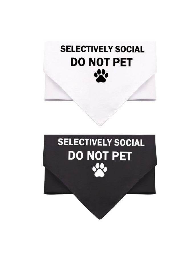 BLUPARK Selectively Social Dog Bandana Triangle Printed Bibs Pet Scarf for Pet Birthday Gift (Selectively Social) - Image 5
