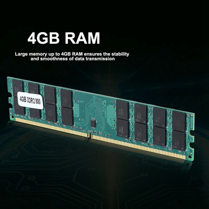 DDR2 Desktop Memory Bar 240Pin 4GB RAM 800MHZ Data Transmission Circuit Module Board Replacement for AMD Motherboards - Image 3