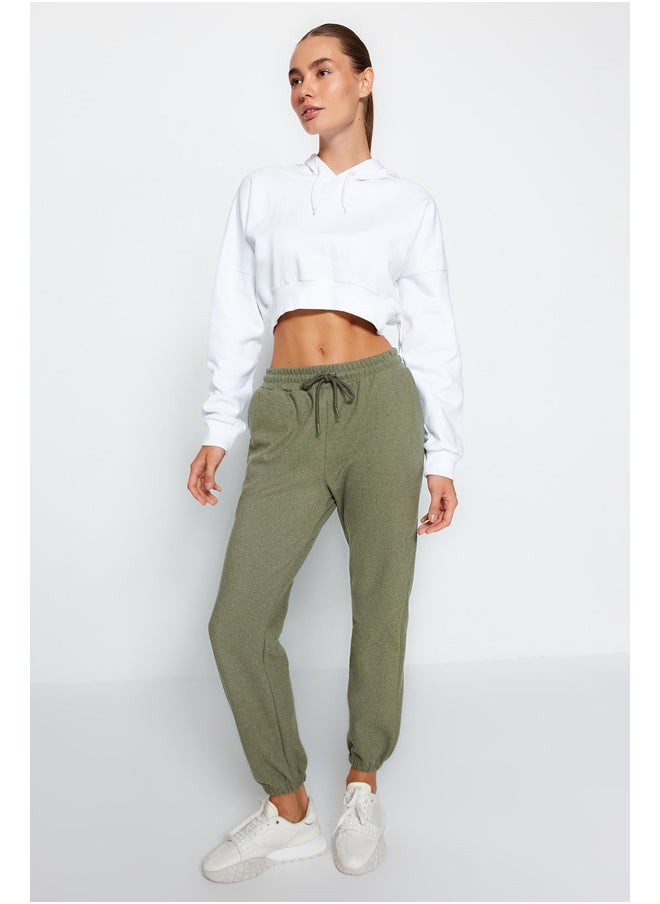 trendyol - Khaki Thessaloniki. Comfortable Fit. Pocket Sportswear Sweatpants TWOAW21EA0168. - Image 1