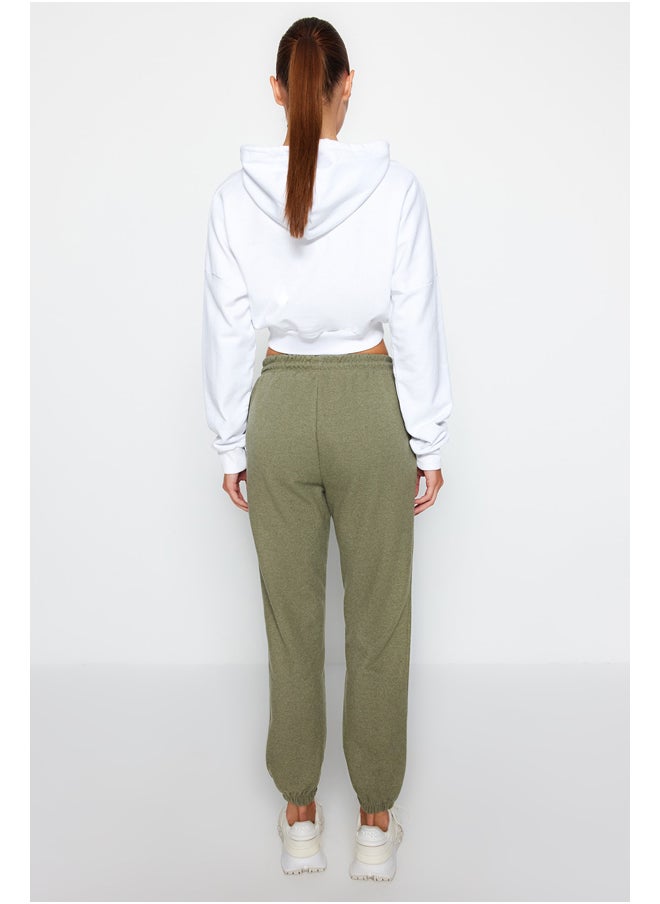 trendyol - Khaki Thessaloniki. Comfortable Fit. Pocket Sportswear Sweatpants TWOAW21EA0168. - Image 1