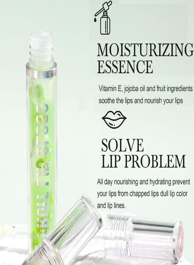 VBA Fruit Gloss Hydraulic Clear Lip Oil Replenishes Water Moisturizes Bald Moisturizer Liquid Lipstick Waterproof Moisturizer Lipgloss (WATERMELON) - Image 4