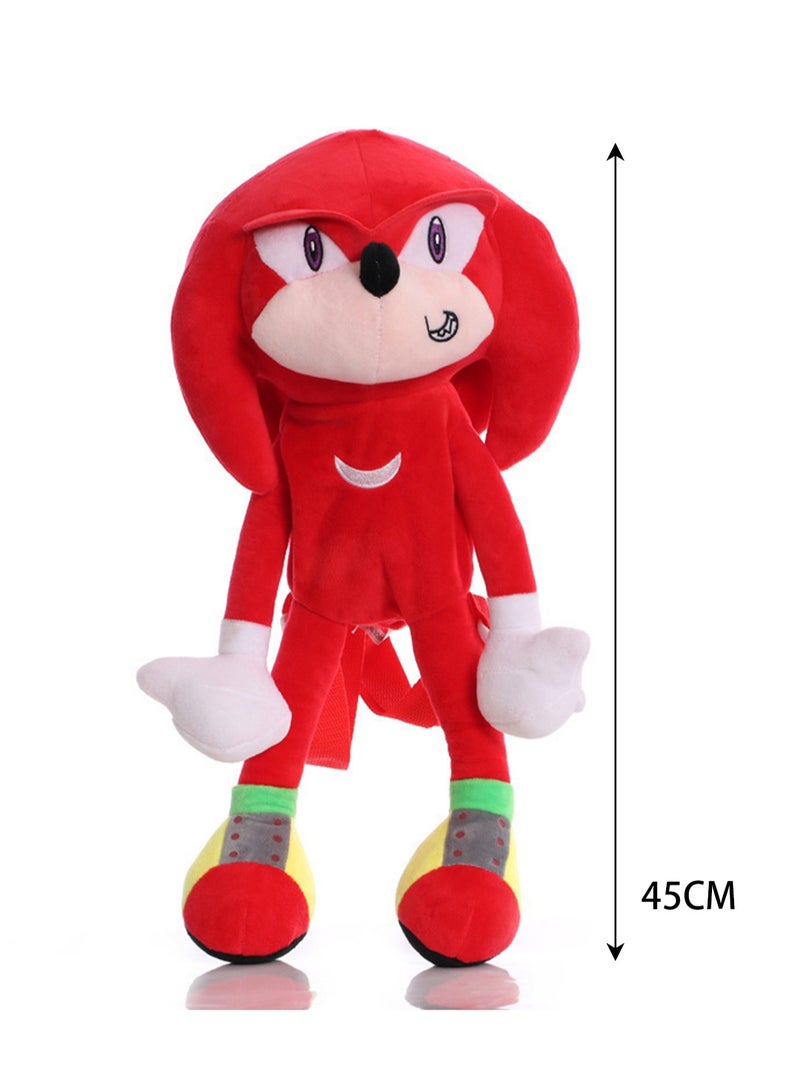 Cartoon Doll Doll Children Cute Anime Plush Toy (Red Sonic Backpack) - Image 2