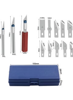 Marka Adınız Hobby Engraving Carving Utility Knife Set 16 Pieces  - Image 3