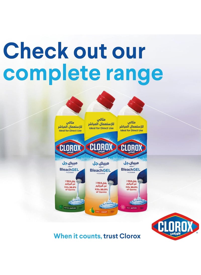 Clorox Citrus Bleach Gel And Cleaner 750 ML - Image 3