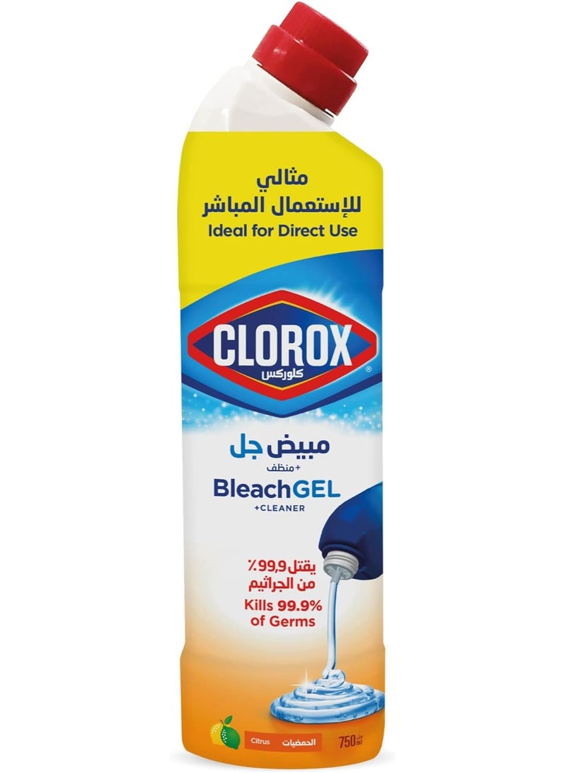 Clorox Citrus Bleach Gel And Cleaner 750 ML - Image 1