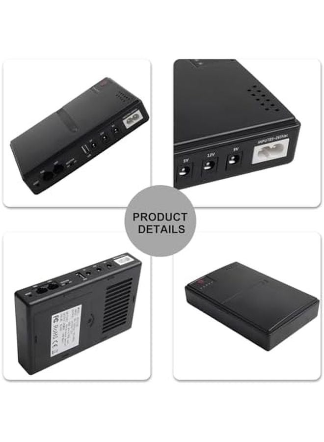 DC UPS Battery Backup 1018L Multi Voltage 5 9 12V Uninterruptible Power Supply For Router Modem Monitoring Equipment US Size - Image 5