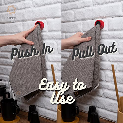 HEFA Towel Holder, Towel Hooks, Dish Towel Holder, Kitchen Organization, Bathroom Accesories, Kitchen Towel Hook, Kitchen Towel Holder, Christmas Gift, Kitchen Gadgets 4 Pack - Image 2