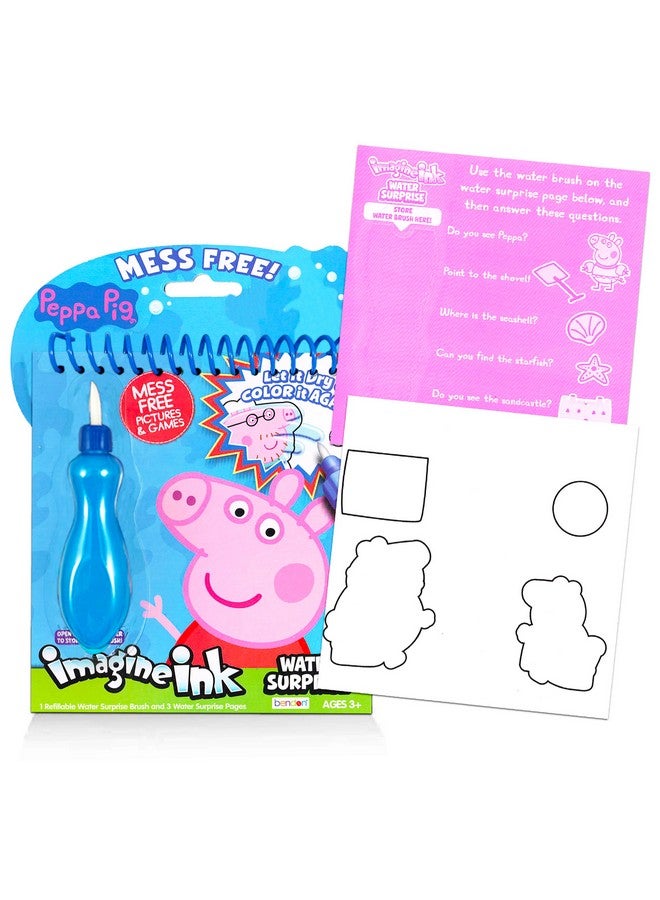 Bendon Paint with Water Super Set for Toddlers, Kids - Bundle with 3 Mess Free Books with Water Surprise Brushes Featuring Baby Shark, Sesame Street, and Peppa Pig - Image 4