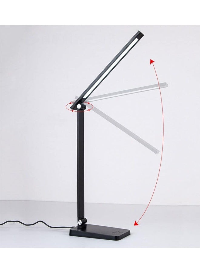 keke Foldable and Rechargeable Black Desk Lamp for Study and Work  - Image 2
