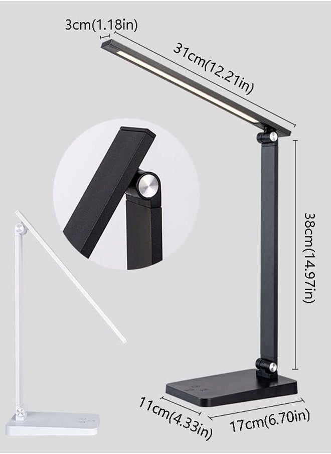keke Foldable and Rechargeable Black Desk Lamp for Study and Work  - Image 5