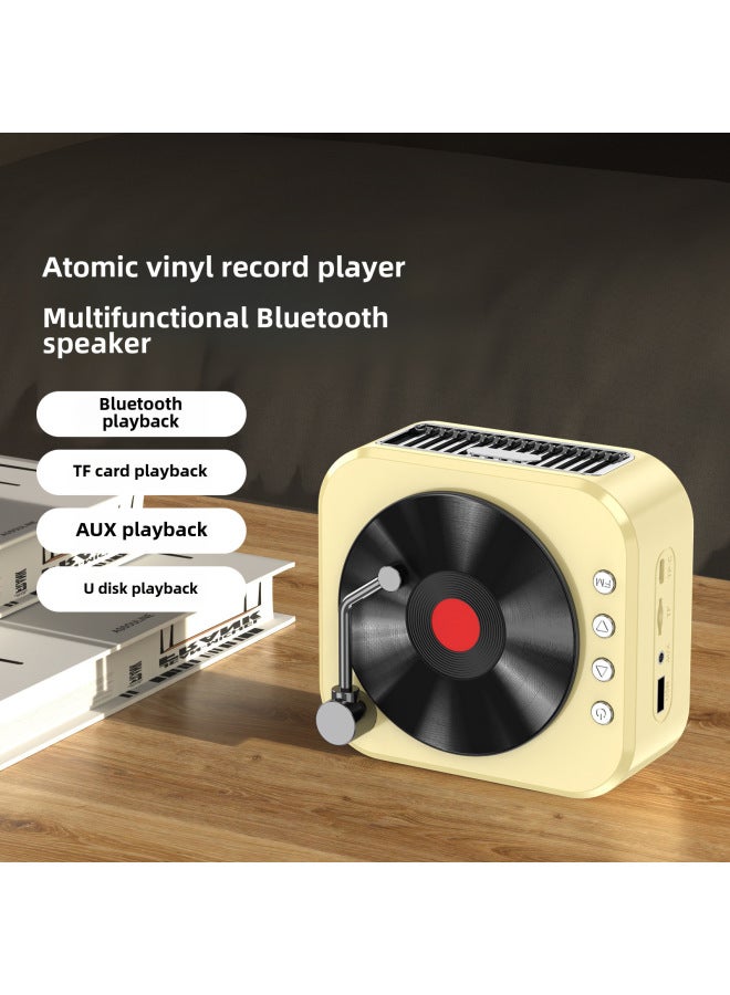 كوالتي مشغل صوت بلوتوث صغير جدًا بأسلوب رجعي متنقل للاستخدام الخارجي والإنترنت والاحتفالات والحفلات المباشرة - Image 2