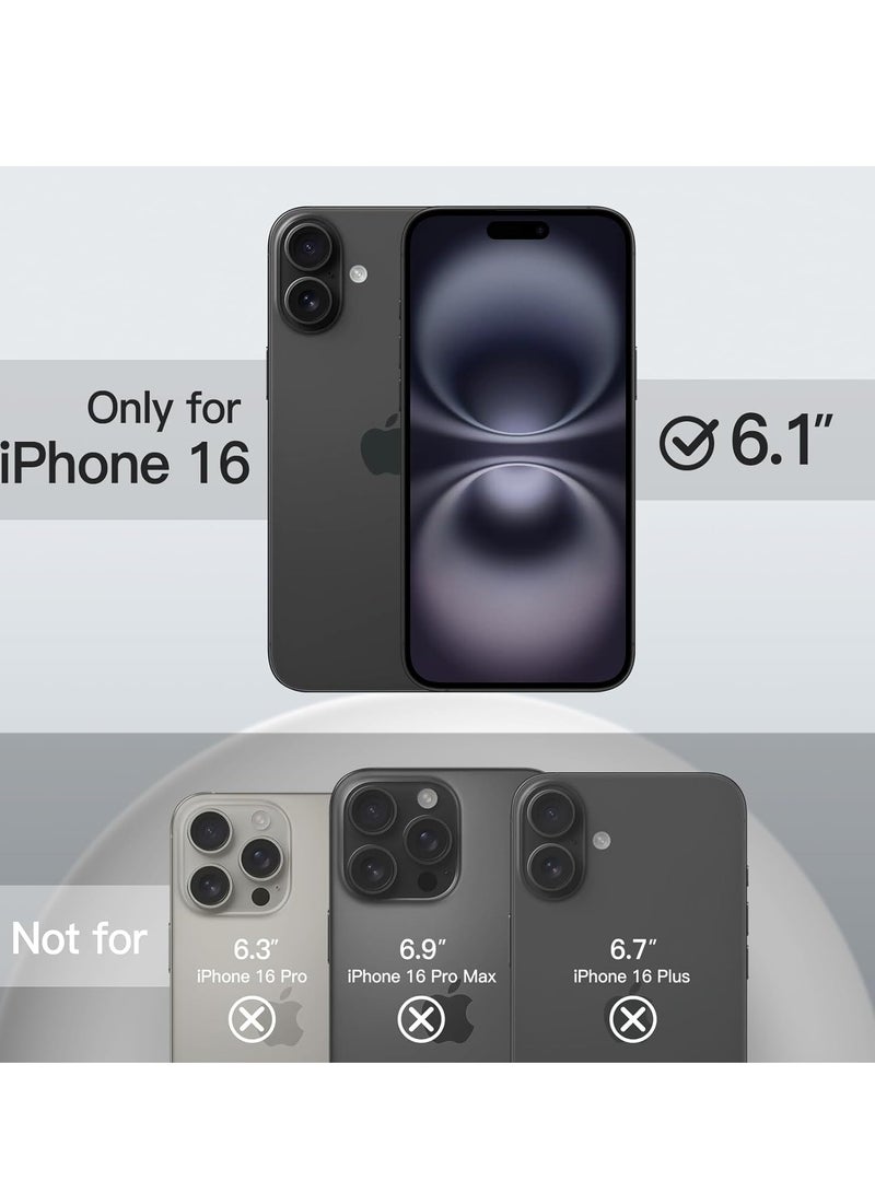 Liquid Silicone Case for iPhone 16 – Silky Soft Touch Full-Body Protective Cover with Microfiber Lining (Navy Blue) - Image 2