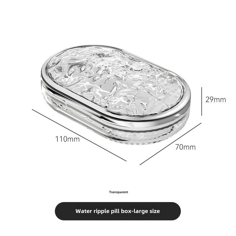 صندوق دواء صغير 75×76×27 مم من بلاستيك جديد 100% ومتين - حافظة أقراص محمولة من 6 فتحات لتخزين منظم للاستخدام اليومي أو أثناء السفر في الجيب أو الحقيبة - Image 1