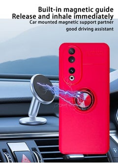 X-level Honor 90 5G Case Cover Protector Accessories with Magnetic Car Mount Magnetic Ring Holder Anti-Scratch Shockproof Phone Back Cover Durable Full Body Protection for Honor 90 5G  - Image 4