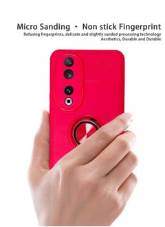 X-level Honor 90 5G Case Cover Protector Accessories with Magnetic Car Mount Magnetic Ring Holder Anti-Scratch Shockproof Phone Back Cover Durable Full Body Protection for Honor 90 5G  - Image 3