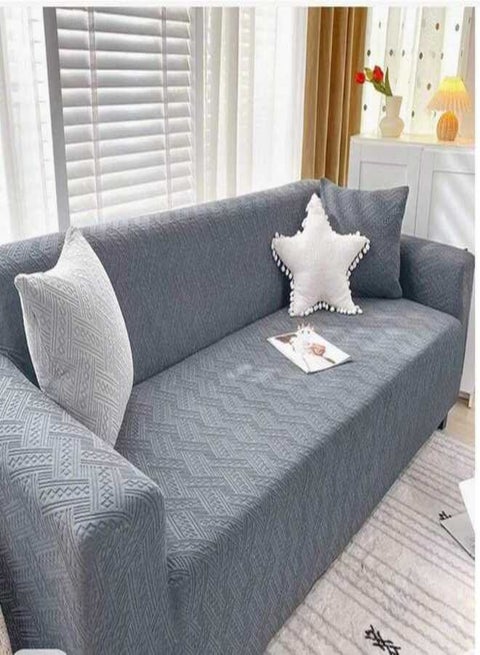 طقم كفر انتريه سنبلة 4 قطع كنبه كبيرة وكنبه اصغر و2 كرسى كفر كامل لون رمادى