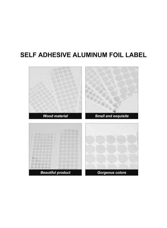 silvercnc 6 Sheets Aluminium Foil Film Sealing Sticker Bottle Stopper Sealing Label for Toothpaste Cosmetic Soft Tube