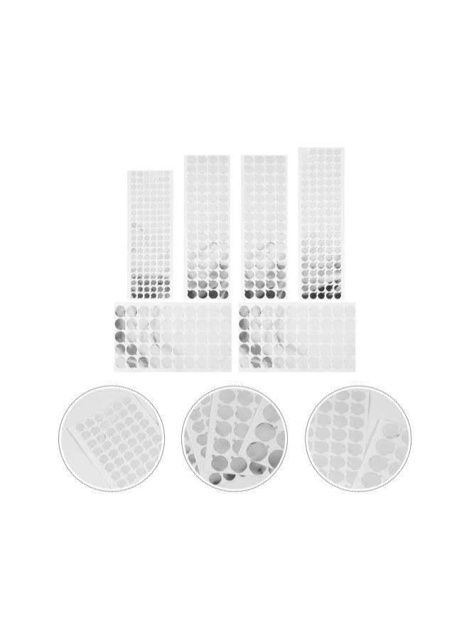 silvercnc 6 Sheets Aluminium Foil Film Sealing Sticker Bottle Stopper Sealing Label for Toothpaste Cosmetic Soft Tube