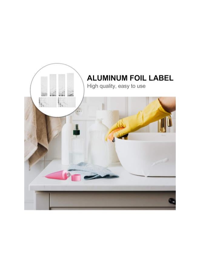 silvercnc 6 Sheets Aluminium Foil Film Sealing Sticker Bottle Stopper Sealing Label for Toothpaste Cosmetic Soft Tube