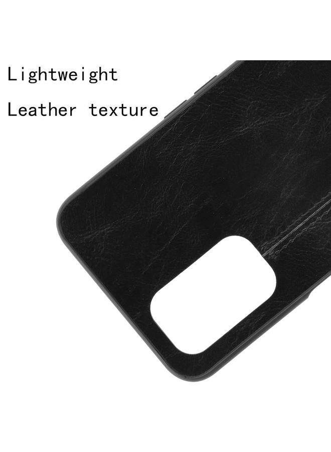 S-TOP Case For OPPO A55 5G Shockproof Sewing Cow Pattern Skin PC + PU + TPU Case - Image 4