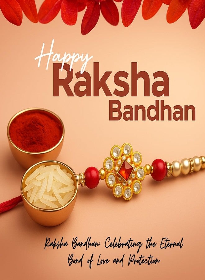 Sage Square Rakhi for Brother, Bhai with Roli Chawal | Raksha Bandhan | Designer Beads, Stones, Decorative Work | Stylish Handcrafted Rakhi Gifting for Sibling Festival Celebration (Type 24) - Image 2