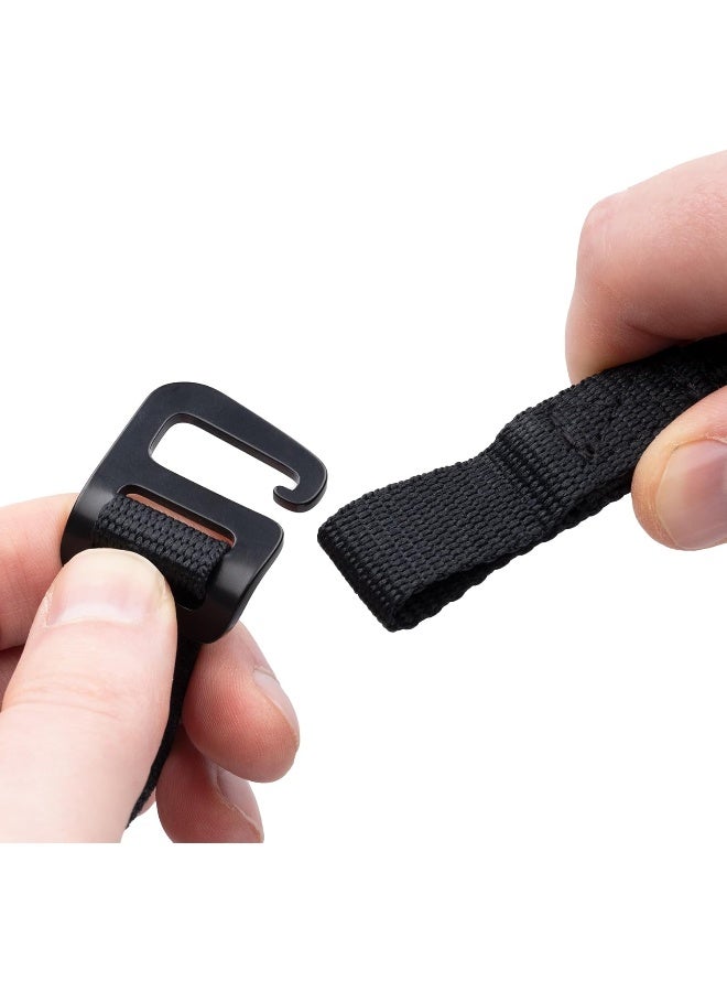 Oxford Atlas G-Hook (Pair), 17mm x 2.0m, Black - Image 3