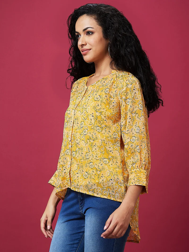 globus Women Floral Printed Top
