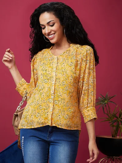 globus Women Floral Printed Top