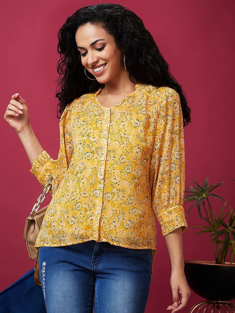 globus Women Floral Printed Top
