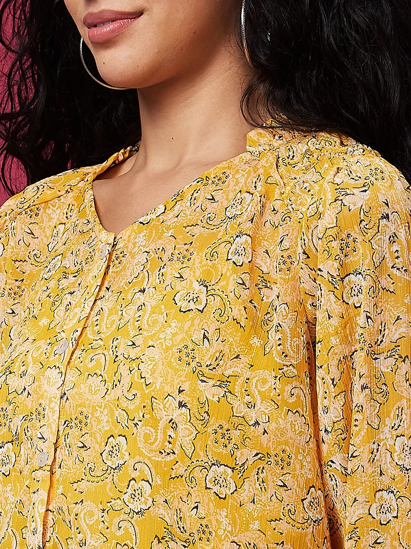 globus Women Floral Printed Top