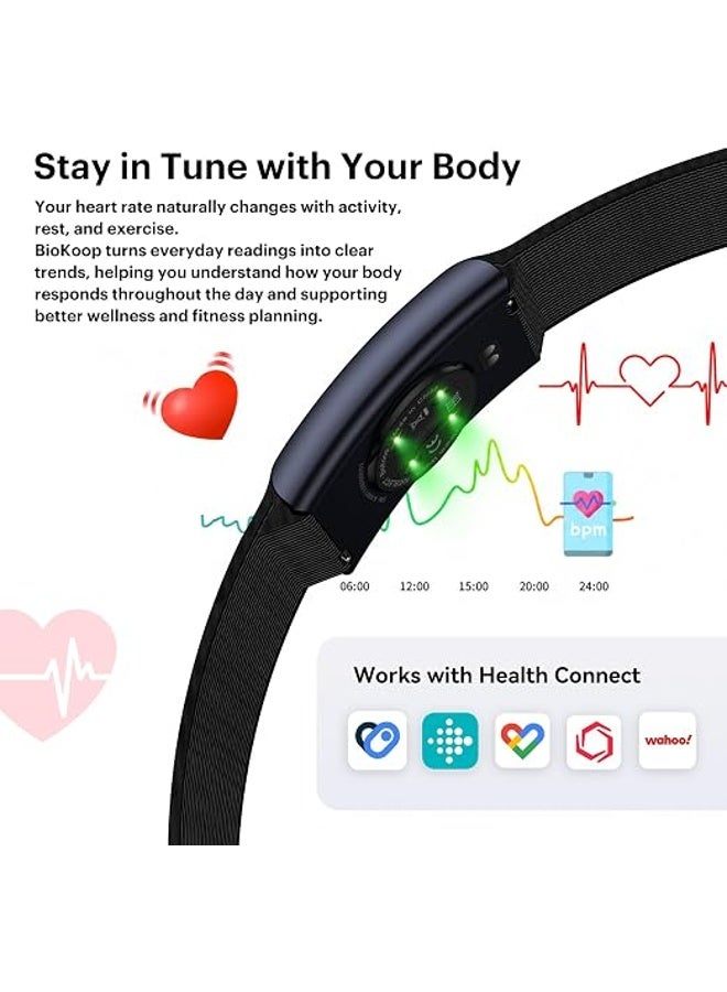 كيسلكت Kieslect BioKoop Activity Tracker Fitness Band 3ATM 14 Days of Battery Life - Image 4