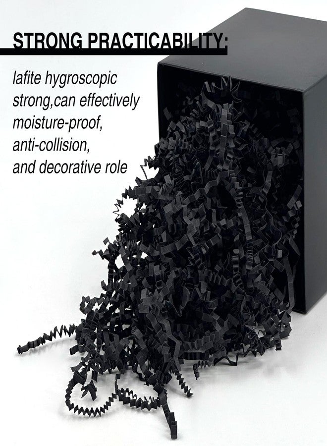 Corlcol 1LB Crinkle Cut Paper Shred Filler for Gift Box Bag and Basket On Holidays(Black) - Image 4