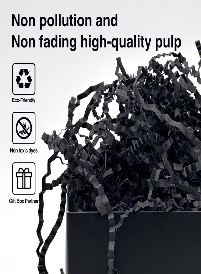 Corlcol 1LB Crinkle Cut Paper Shred Filler for Gift Box Bag and Basket On Holidays(Black) - Image 3