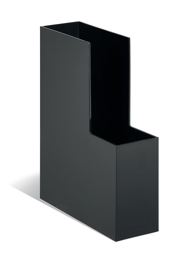 Durable Space-Saving A4 File Storage Rack for Desk, Made in Germany | Holds Catalogues & Brochures Upright, Portrait A4 Format, Slim Footprint, Sturdy Plastics File Storage Rack Stand - Image 2