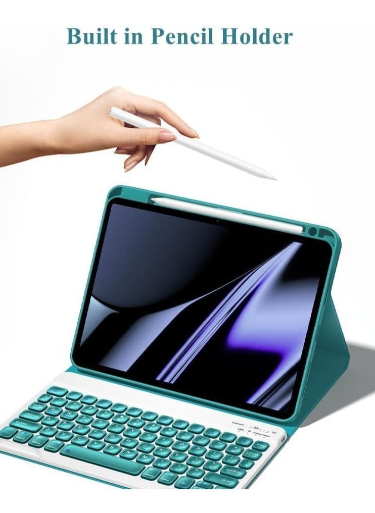 TIGER Keyboard Case for iPad 10.2" 9th, 8th, 7th Generation – Magnetically Detachable Wireless Keyboard with Pencil Holder for iPad 9, iPad 8, iPad 7, Air 3, Pro 10.5 – Black - Image 4
