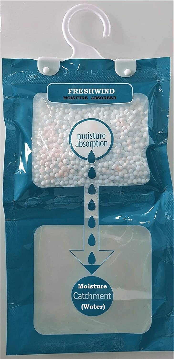 FRESHWIND ماص الرطوبة فريش ويند مزيل الروائح انتعاش كل مكان خزانة الملابس خزائن التخزين حجرة التخزين خزانة الأحذية الحمام WCMABSORBER100G - Image 1