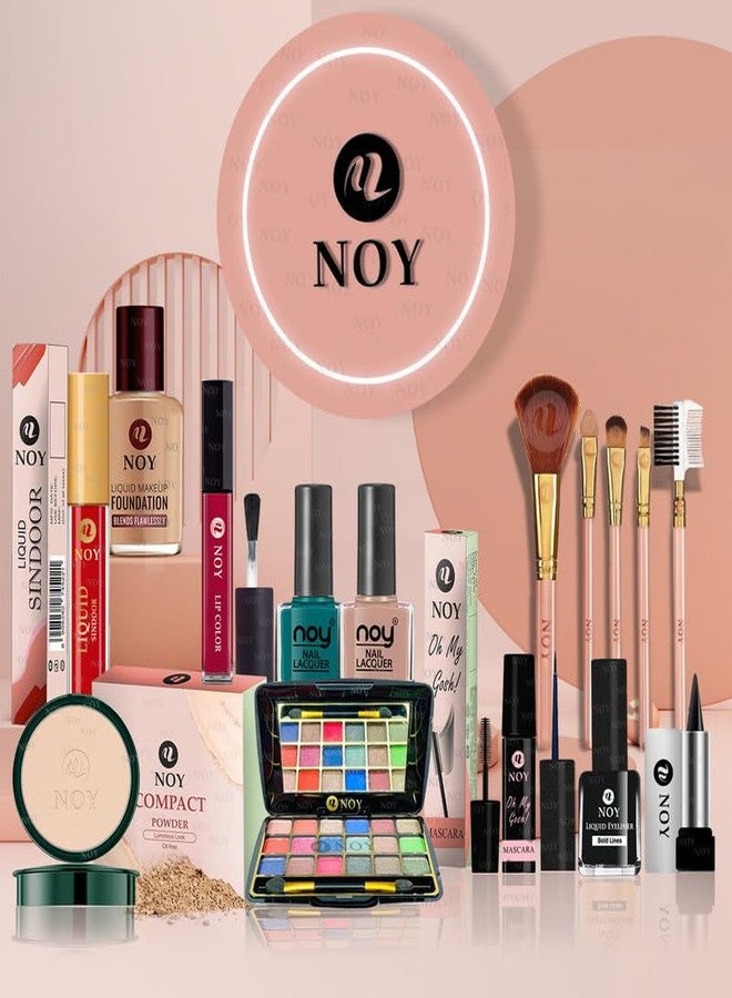NOY Sunset Seduction Warm Toned Makeup Combo for Sultry Evening Looks Non Transfer & Quick Dry NO#335 (Pack of-15) - Image 1