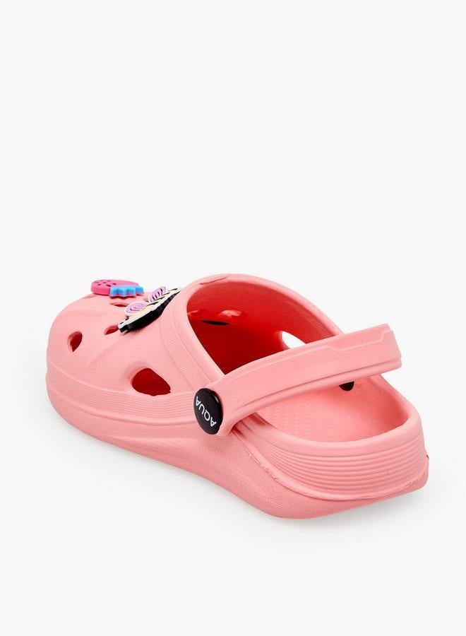 Aqua Girls Jibbitz Embellished Clogs - Image 5