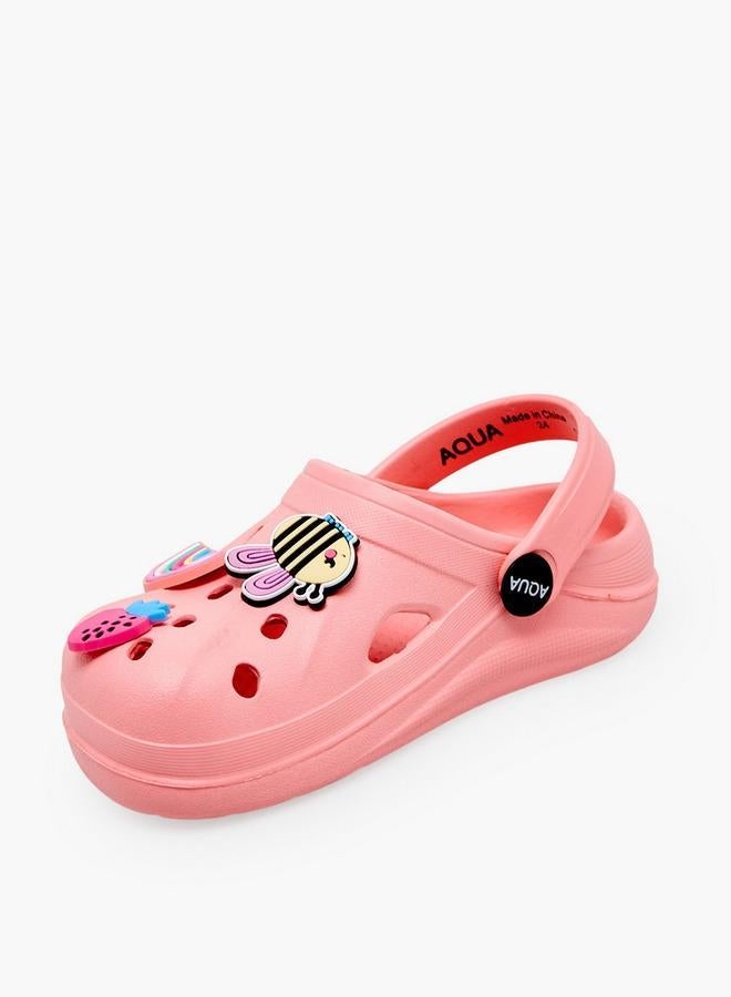 Aqua Girls Jibbitz Embellished Clogs - Image 4