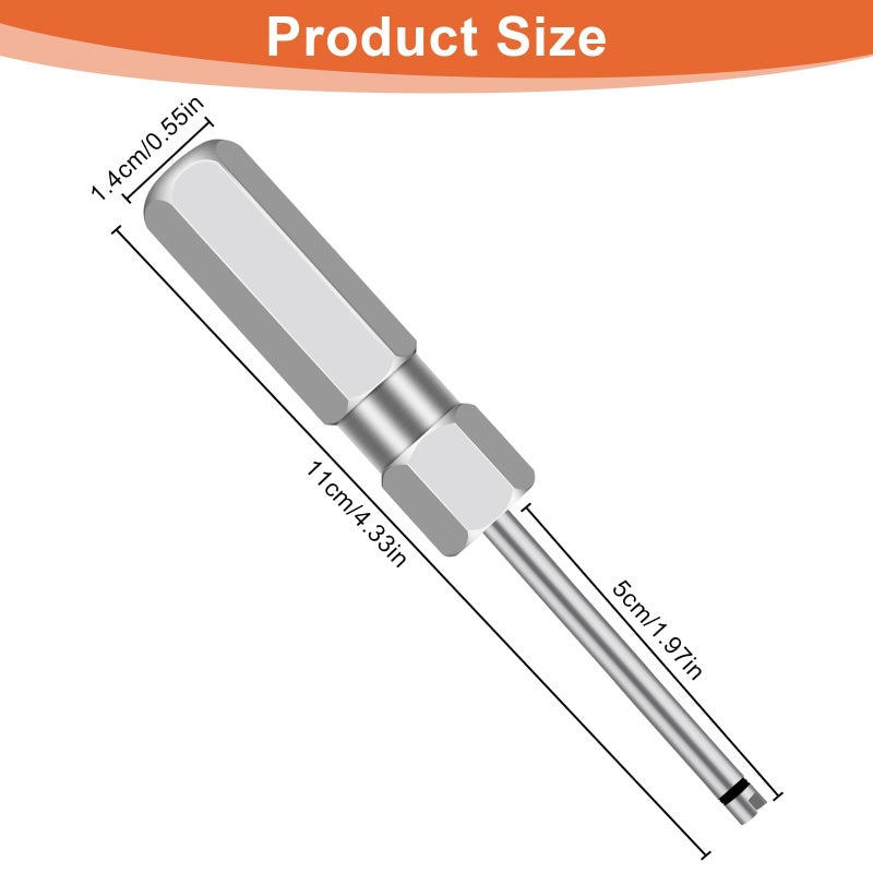 Linkstyle 2pcs Valve Core Removal Tool Set, Screwdriver Tire Valve Stem Core Remover Tool for Schrader Valves Cores - Image 3