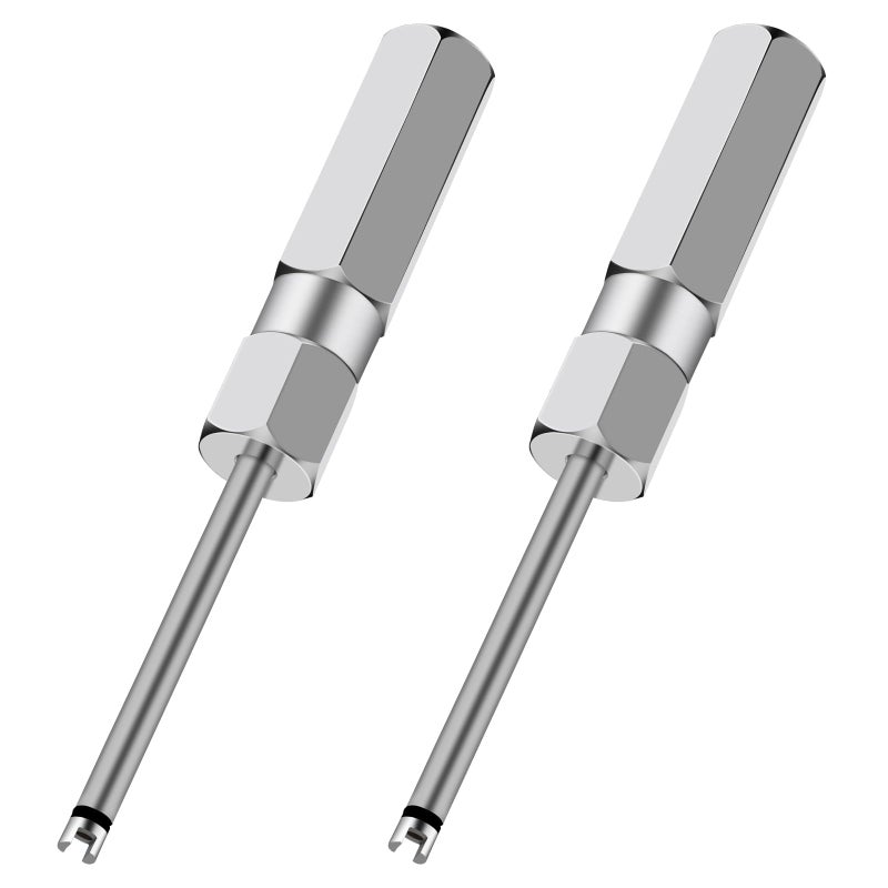Linkstyle 2pcs Valve Core Removal Tool Set, Screwdriver Tire Valve Stem Core Remover Tool for Schrader Valves Cores - Image 1