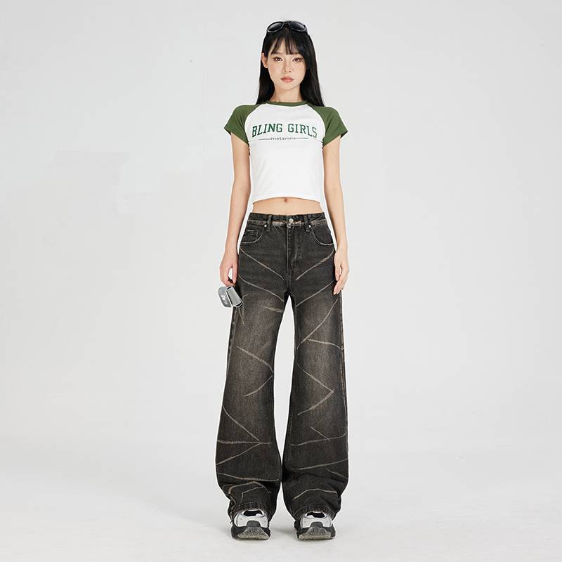 Unisex Classic Denim Jeans Loose Fit Daily Outdoor Wear - Image 3
