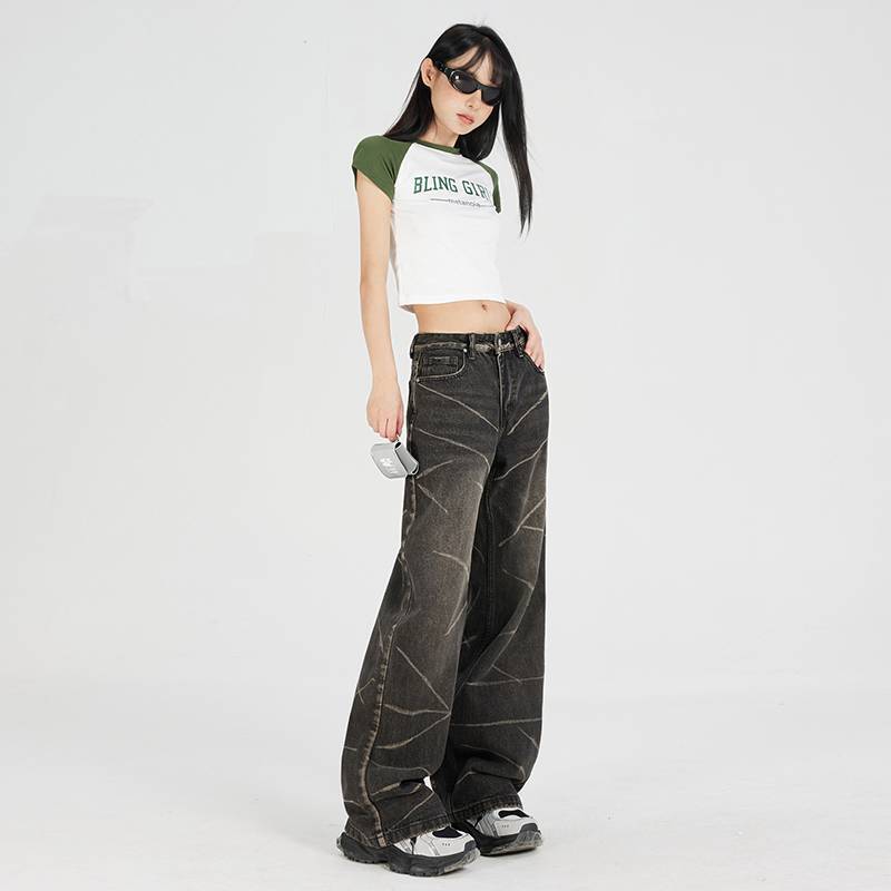 Unisex Classic Denim Jeans Loose Fit Daily Outdoor Wear - Image 5