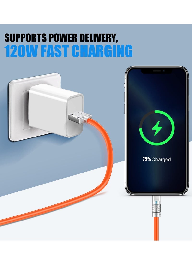 ماركة غير محددة - سلك شحن USB متوافق مع آيفون 14 13 13 12 11 برو 11 ماكس Xr Xr Xs X 8 8 7 iPad، كابل شحن سريع 6 أمبير، سلك شاحن 6 أقدام للآيفون، كابل شحن سريع USB مع شحن مزامنة بيانات عالي السرعة - Image 1