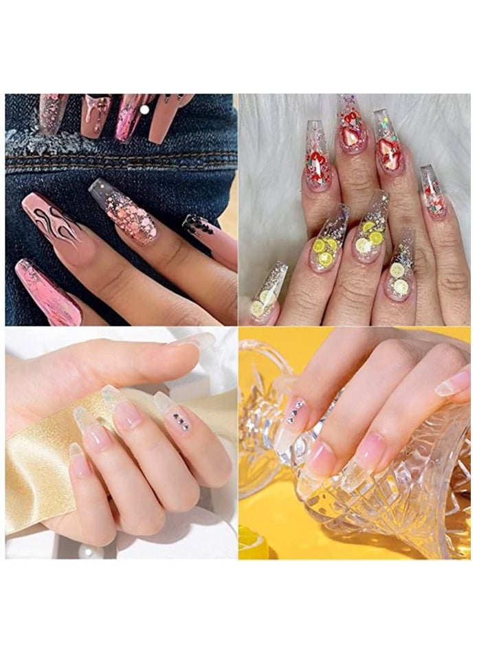 Rosalind Acrylic Poly nail Extension Gel,clear color ROSALIND 2 PCS 30ml Poly Nail Gel kit Nail Builder for Clear Nail Art Decoration, Nail Thickening Poly Nail Gel Tube Easy to DIY Use Need UV Lamp  - Image 3