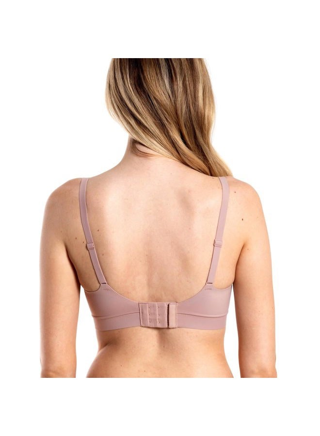Floatley Cozy Adjustable Bra Comfort Wirefree Seamless Bra with Embedded Pad for Women, Adobe Rose, XXL - Image 3