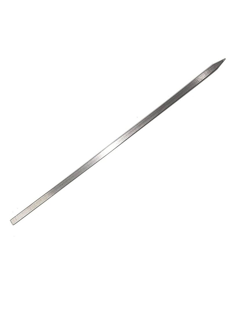 Stainless Steel Flat Chich Taouk Chicken Skewer 50x0.8cm, Heavy Duty