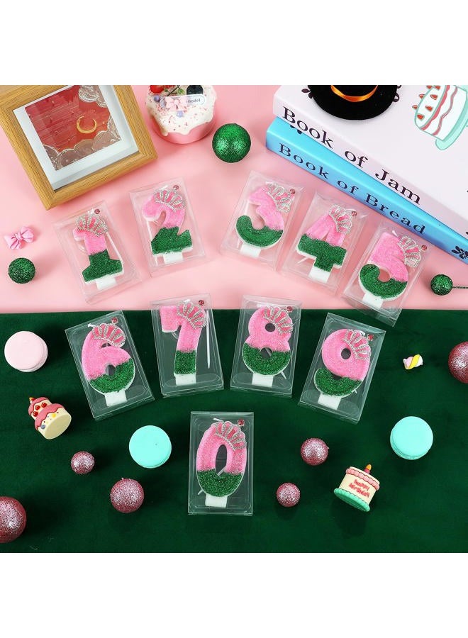 IDIJOLI Wicked Birthday Candle Pink and Green Number 7 Candle 7th Birthday Cake Topper Cupcake Decor Witch Themed Party Decorations Anniversary Celebrations Supplies Favors - Image 5